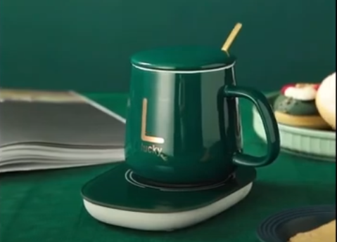 ☕Taza Con Calentador Electrico